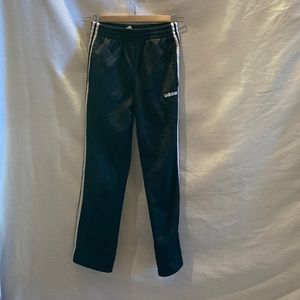 Black Adidas boys athletic pants